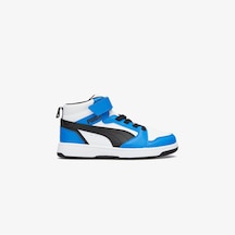 Puma Rebound V6 Mid Çocuk Beyaz Spor Ayakkabı Düz 393832 Beyaz