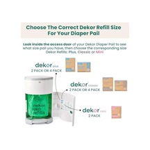 Diaper Dekor Eko Bebek Bezi Kovası, Beyaz Sadece Çevre Dostu Bebek Bezi Kovası%70 Geri Dönüştürülmüş Malzemelerden Yapılmıştır Eller Serbest: Adım Bırakma - Tamamlandı Uygun Maliyetli