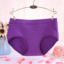 Pembe Fallsweet Kadın Pamuk Külot Katı Orta Bel Külot Rahat Günlük Giyim Bayan Külot Pembe