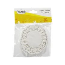 Kağıt Bardak Altlığı Seti - 50'li Paket - Dantel Tasarımlı 5