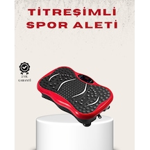 Vücut Sıkılaştırmaya Yardımcı Titreşimli Fitness Platformu Kırmızı