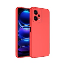 Goocamp Redmi Note 12 5g Kılıf Mara Lansman Kapak - Kırmızı Kirmizi