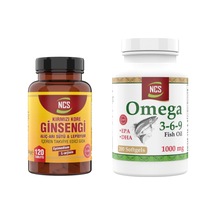 Kırmızı Ginsengi Alıç Arı Sütü Lepidyum 120 Tablet + Omega 3 6 9 200 Kapsül