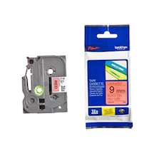 Brother TZE-421 9 Mm Kırmızı Üzeri Siyah Laminasyonlu Etiket