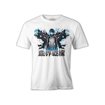 Bbb - Kekkai Sensen Beyaz Erkek Tshirt