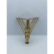Metal, 12 Cm Gold Kaplama , Koltuk,baza Mobilya Ayağı 4 Adet