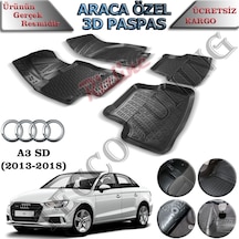 Rizline Audi A3 Sedan 2013-2018 3D Havuzlu Paspas