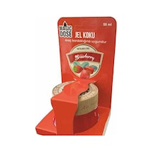 2 Adet Magic Dose Dekoratif Ahşap Kapaklı Jel Koku 50ml - Çilek