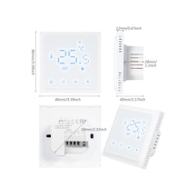 Leezsing Hy610 Akıllı Isıtma Termostatı Dijital Sıcaklık Kontrol Cihaz Beyaz