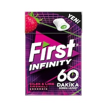 First Infinity 60 Dk Çilek Lime Aromalı Şekersiz Draje Sakız 19,5 Gr
