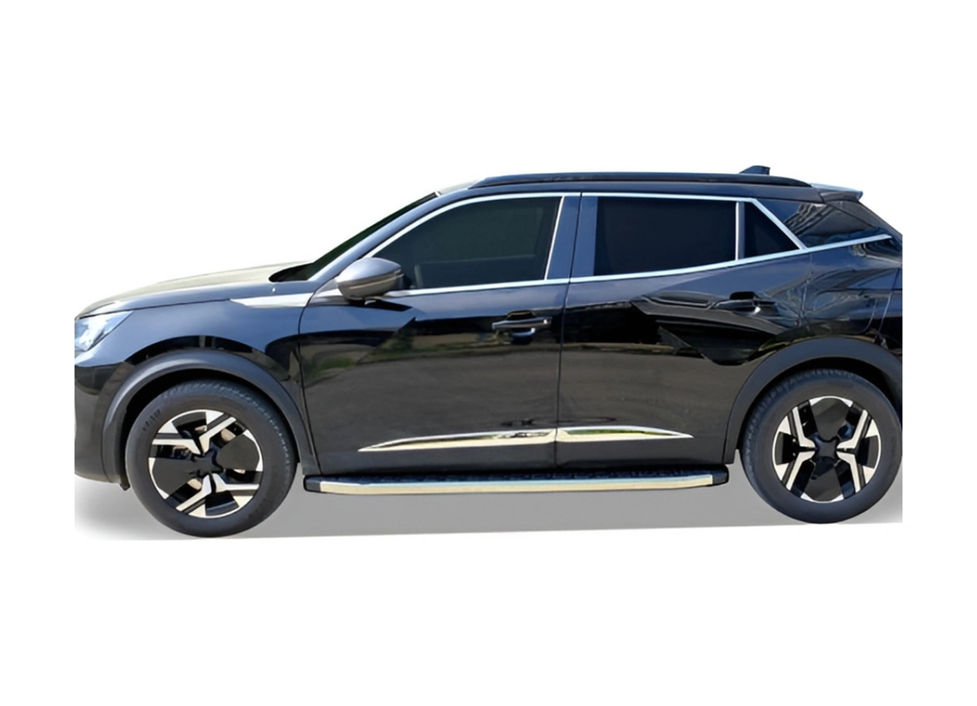 Peugeot 2008 2020+ Araca Özel Üretim Krom Yan Kapı Çıtası A+ Paslanmaz Çelik