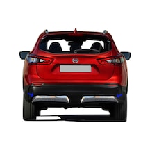 S-Dizayn Nissan Qashqai Krom Arka Difüzör 2 Prç. 2017-2021