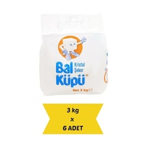 Bal Küpü Toz Şeker 3 Kg X 6 Adet - %100 Şeker Pancarı Toplam 18 Kg Hijyenik Paket Diğer