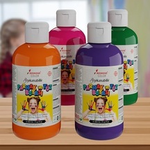 Ara Renkler Parmak Boyası 4'lü Set 4x250 Gr