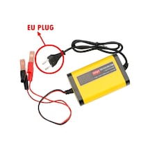 12 V 2a Tam Otomatik Araç Akü Şarj Cihazı Dijital Lcd Ekranlı Hızlı Şarj 3 Eu Plug