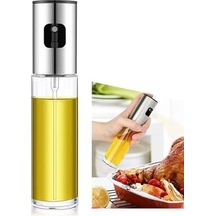 Pratik Püskürtmeli Sprey Cam Şişe Zeytinyağı Sirke Yağ Püskürtücü Yağdanlık Airfryer Yağlık 100ml Diğer