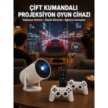Znv Zenvia Mey İthalat Kablosuz Mini Projeksiyon Cihazı Oyun Ve Film İçin Taşınabilir Ev Sineması Yeni Nesil Zn
