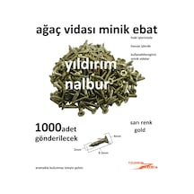 Ağaç Vidası Mini Sarı Altın Renk 1000 Adet Bin Adet Tavla Menteşe