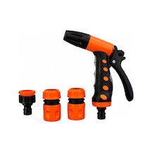 Kınetex 5'i 1 Arada Sulama Tabancası, 5 Modlu Ayarlanabilir Bahçe Hortumu Başlığı, Ergonomik Tetikli Su Püskürtme Aparatı, Hortum Bağlantı Adaptörlü Bahçe Yıkama Ve Sulama Seti
