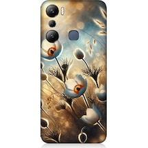İnfinix Hot 20i Uyumlu Pamuk Dalları Bahar Ruhu Desenli Silikon Kılıf Çok Renkli