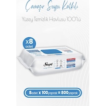 Çamaşır Suyu Katkılı Yüzey Temizlik Havlusu 100 X 8 Adet 800 Yaprak 0