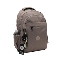 Su Geçirmez Kumaş Okul Çantası Unisex Vizon Renk Okul Sırt Çantası 2300 Açik Vizon