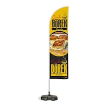 Börek Temalı Tek Yelken Bayrak V1 1adet
