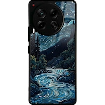 Tecno Camon 30 Night Tasarımlı Glossy Telefon Kılıfı Siyah