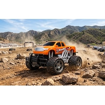 Uzaktan Kumandalı Off Road Arazi Araba 27 Mhz Şarjlı Full Fonksiyon 4x2 Off Road Kamyon Arazi Aracı Turuncu