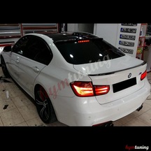Bmw 3 Serisi F30 Cam Üstü Spoiler. Parlak Siyah