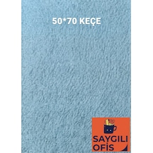 50x70 Cm Keçe 2.0 Mm 1 Adet Renkli Hobi Keçesi Elişi Keçesi Anasınıfı Kreş Mavi