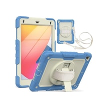 Mey İthalat Apple iPad 5 Air 9.7 Kılıf Strap New Tablet Kapak - Mavi Tablet Kılıfı