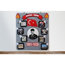 Atkp05 Atatürk Köşesi Panosu Zeminli Keçeden Eğitim Materyali