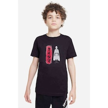 Anime One Punch Man Baskılı Unisex Çocuk Siyah T-Shirt (528299614)