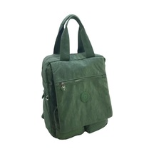 Baginn Klinkır Kumaş Kadın Sırt Çantası Kapaklı Çok Cepli Hafif Yağmur Geçirmez Kumaş 001