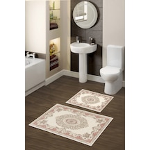 Alanur Trend Kaymaz Taban Dijital Banyo Takımı Kt453 pudra