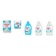 Aquabor Doğal Mineralli 4 Kg Beyaz + Tablet + Sıvı Renkliler + Sıvı Beyaz + Sıvı Beyaz 5 Li Set