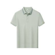 New Performance Arw98366 Serintutan-antibakteriyel-yüksek Kalite Düğmeli Polo Yaka Tshirt Açık Yeşil