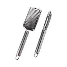 Ayrex Paslanmaz Çelik El Rendesi Ve Soyacak Oyacak Seti, 2 Parça, Beyaz, Ergonomik Tasarım, Gıda Güvenli Genel