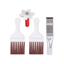 Skycity Soğutucu Radyatör Temizlik Seti: 2 Fırça + 1 Plastik + 1 Çelik Kanat Tırpanı - Klima Buzdolabı Bakımı