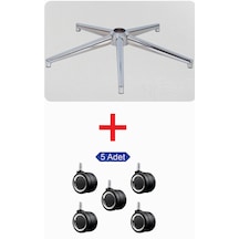 Sandofis Vizyon Krom Ayak+5 Adet İthal Crom Çemberli Teker