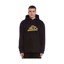 Transformers Bumblebee Christmas Baskılı Siyah Erkek Örme Sweat