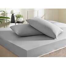 Taç Color Dreams Ranforce Tek Kişilik Fitted Çarşaf Seti Antrasit Ab Siyah Kedi