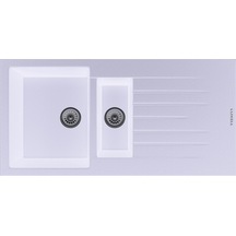 Luxell Lx -1000 Nil Damlalıklı Granit Eviye Beyaz