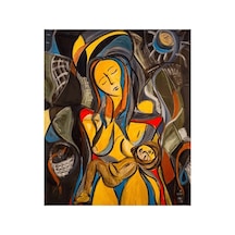 Anne Sevgisi Sayılarla Boyama Seti - Çerçeveli, 40x50cm