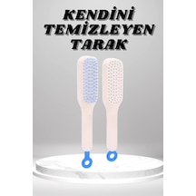 Silikon Yumuşak Sıkı Dişli Sihirli Geri Çekilebilir Tarak Kendini Temizleyen Saç Fırçası 00666300