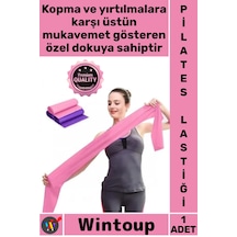 Pilatesbandı Lateks Egzersiz Lastiği Profesyonel Esnek Mukavemetli Kardiyo Ekipmanı Pilates Bandı Çok Renkli