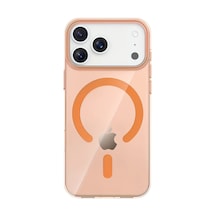 Joko Apple Apple Uyumlu iPhone 17 Pro Max/18 Pro Max Pc Blank Magsafe Kapak - Turuncu 0.2M-Çok Renkli
