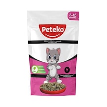 Peteko Pouch Jelly Kitten Tavuklu Yavru Kedi Konserve 85 G