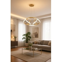 Dron Küçük Mini Modern Ledli Avize 3 Renk Power Ledli Gold Kaplama Kumandalı Çoçuk Odası Yatak Odası Mutfak